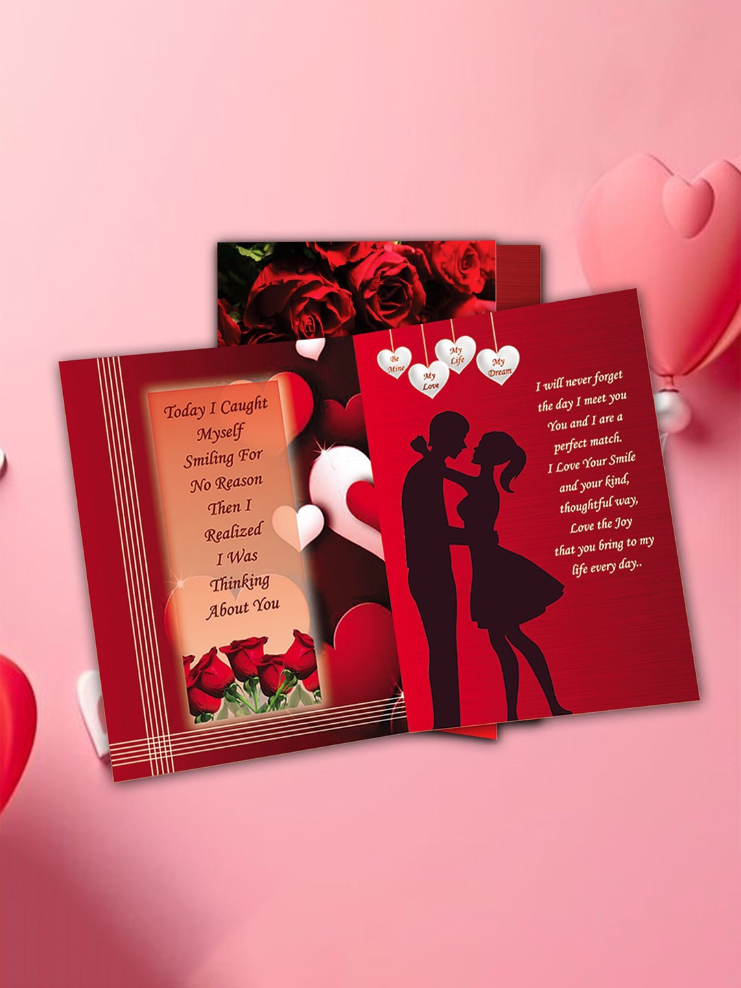 

ME & YOU Red & Black 4 Pieces Valentines Day Gift Set