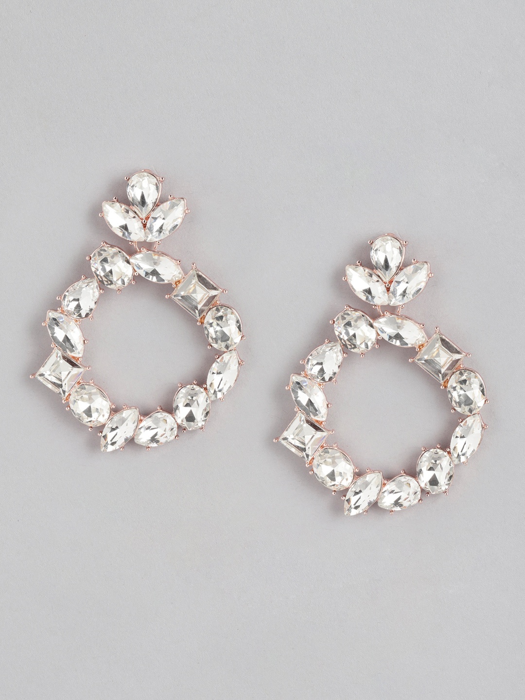 

Forever New Signature Klara Stone Rose Gold-Plated Circular Drop Earrings