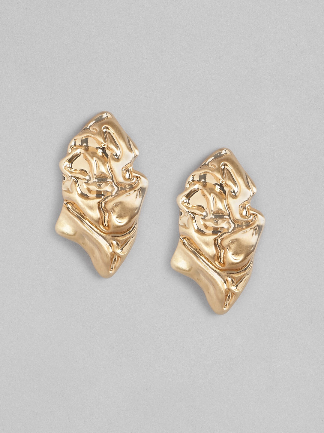 

Forever New Tam Texture Gold-Plated Contemporary Stud Earrings
