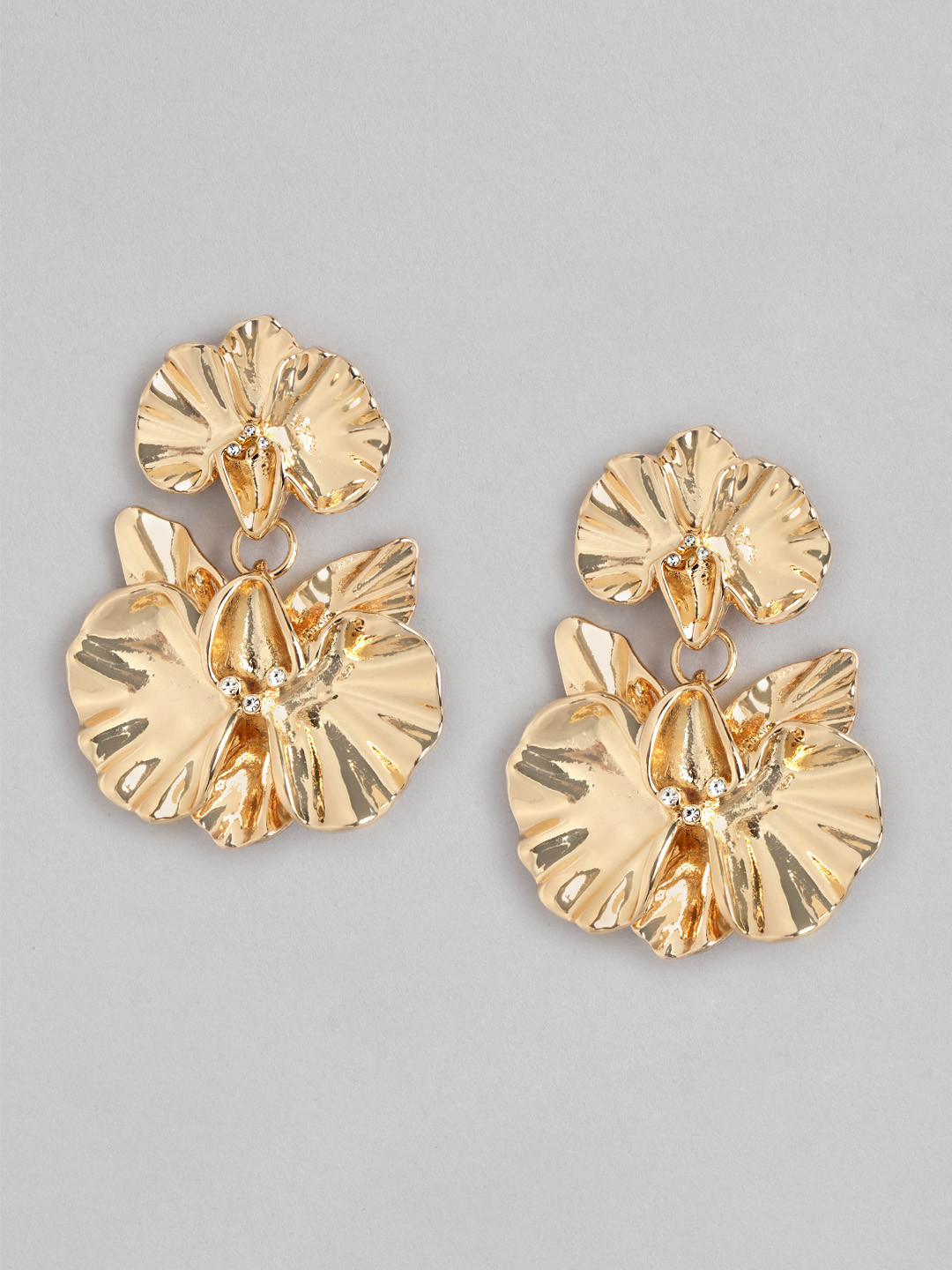 

Forever New Signature Saskia Statement Gold-Plated Floral Drop Earrings
