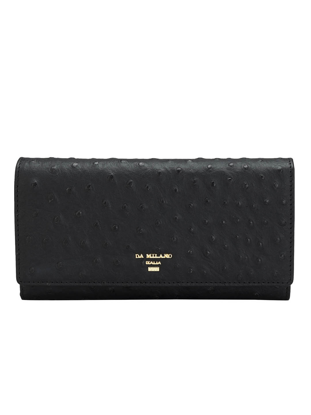 

Da Milano Textured Leather Envelope, Black