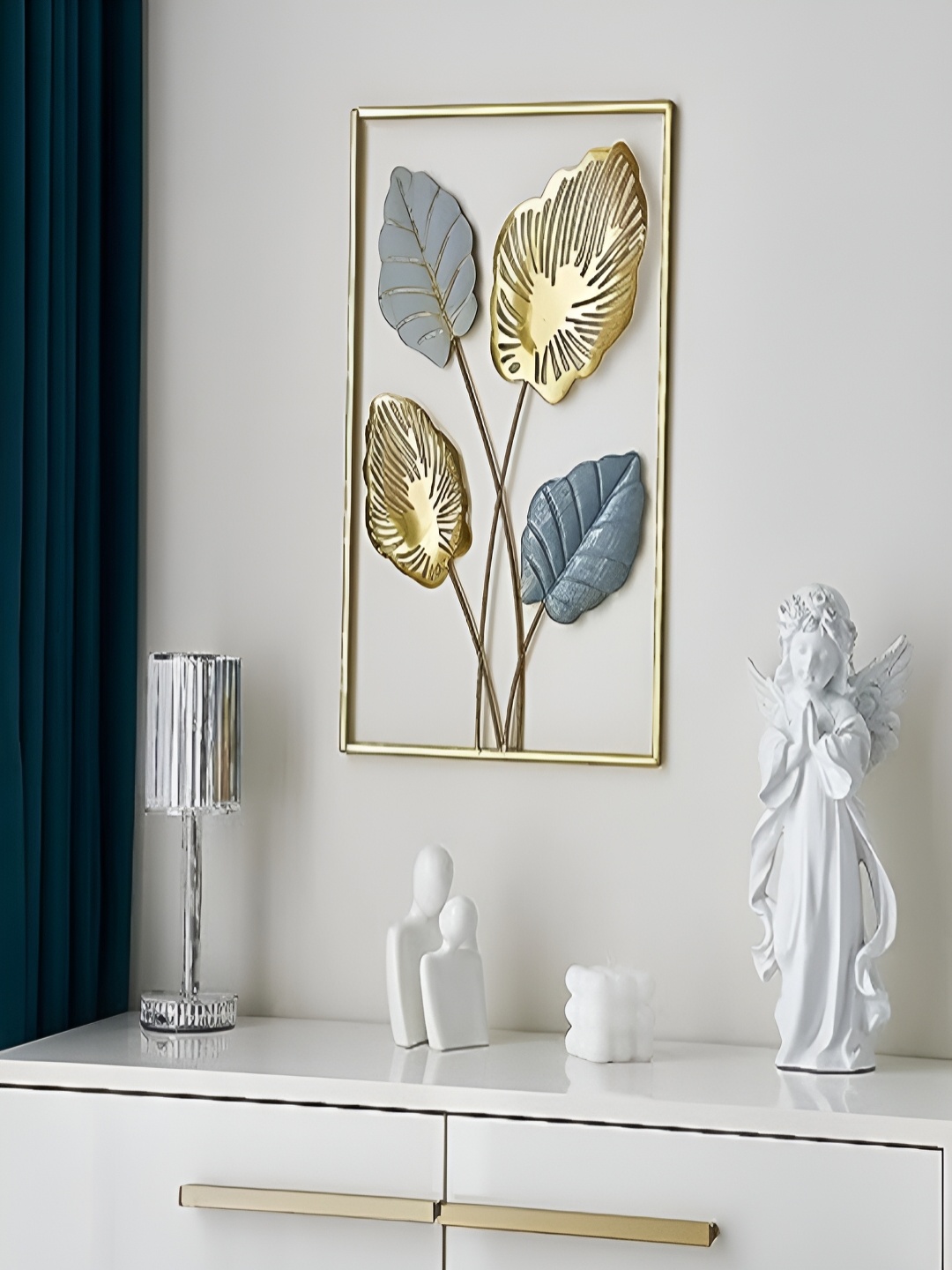 

Art House Gold Toned & Grey Floral And Botanical Wall Paintings