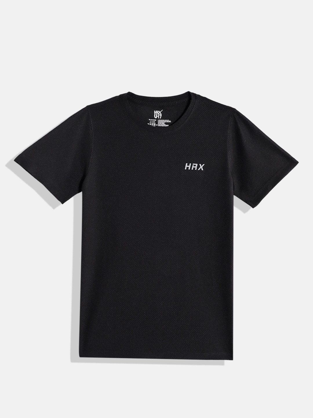 

HRX by Hrithik Roshan Boys Brand Logo Printed T-shirt, Black