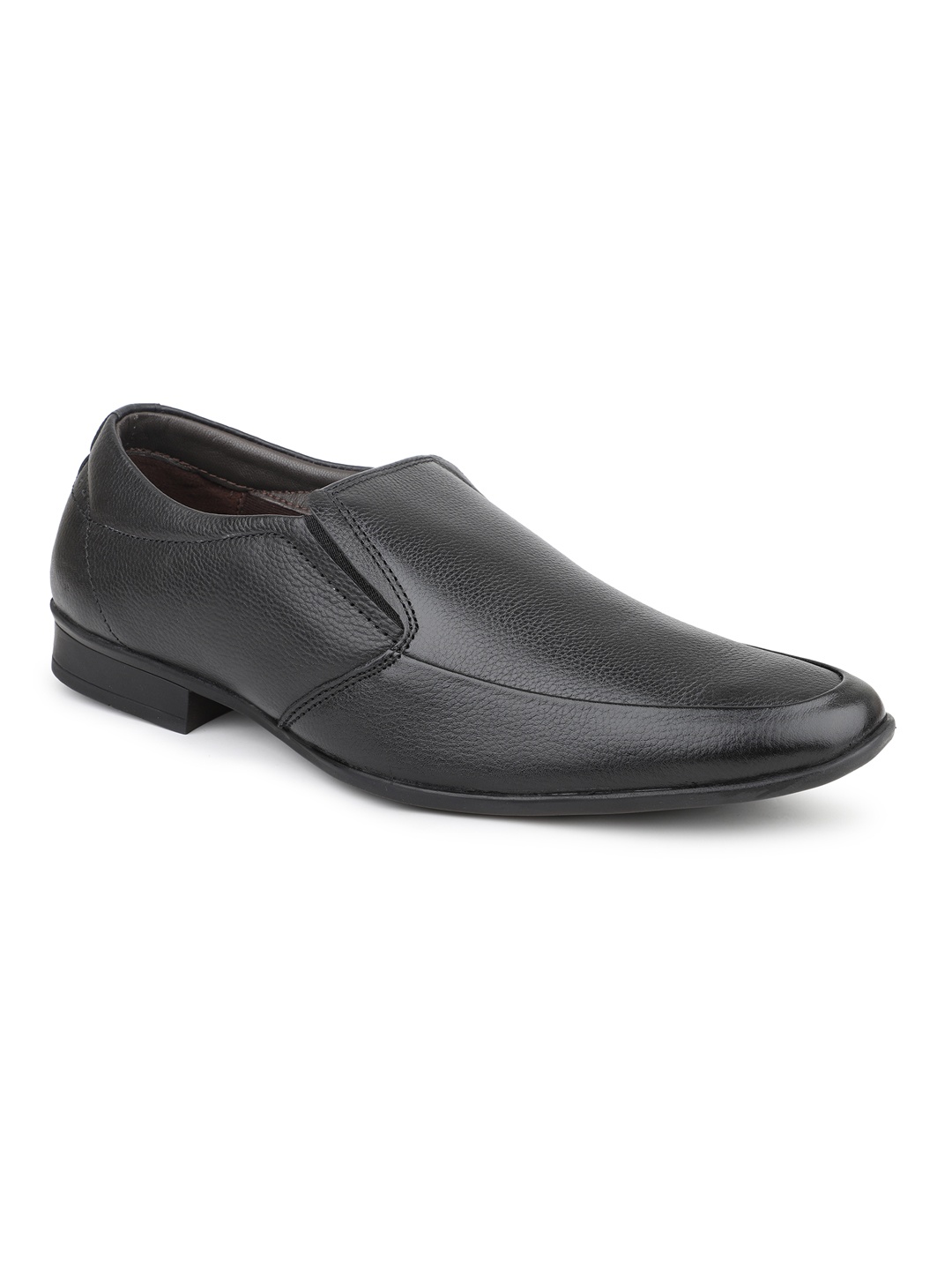 

PRIVO by Inc.5 Men Leather Formal Slip-on Shoes, Black