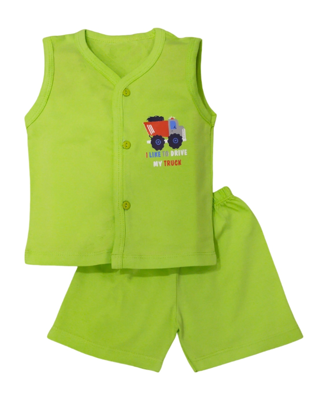 

BAESD Infant Kids Printed Pure Cotton Shirt with Shorts, Green