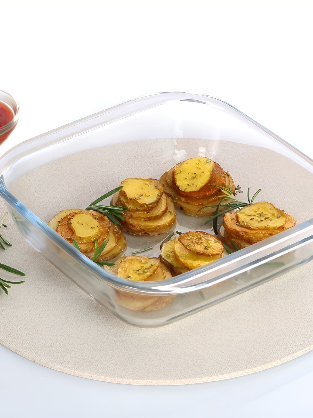 

Cello Transparent Glass Oven Safe Square Baking Dish 1.1 L