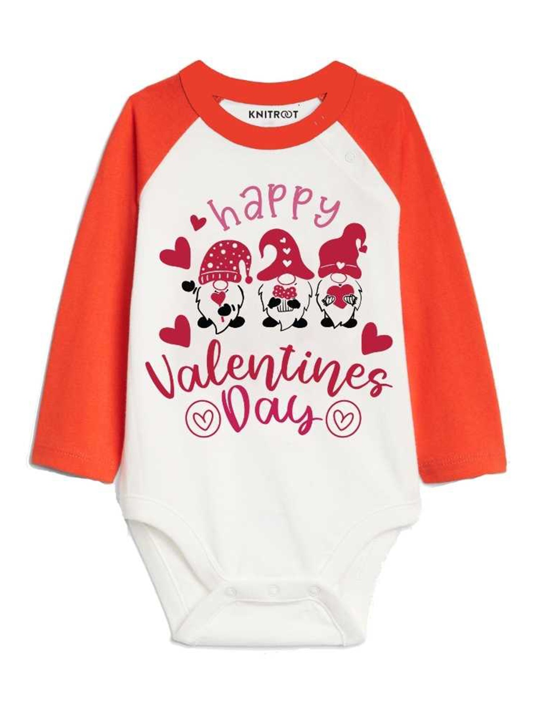 

KNITROOT Infants Typography Printed Bodysuit, White