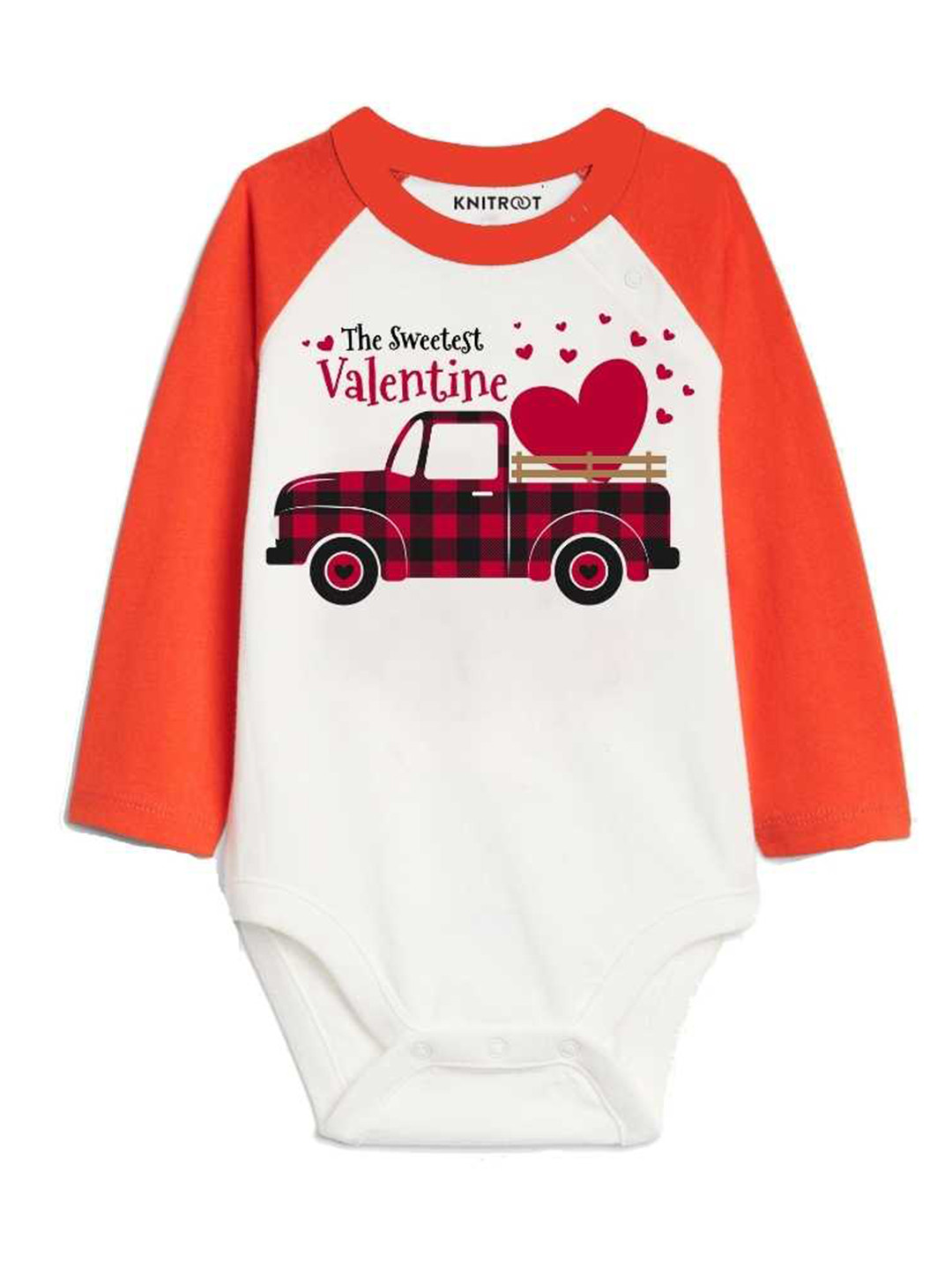 

KNITROOT Infants Printed Long Sleeves Bodysuit, White
