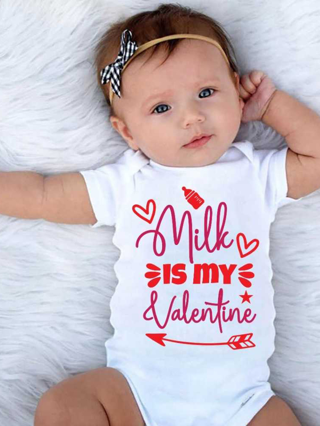 

KNITROOT Infants Typography Printed Bodysuit, White