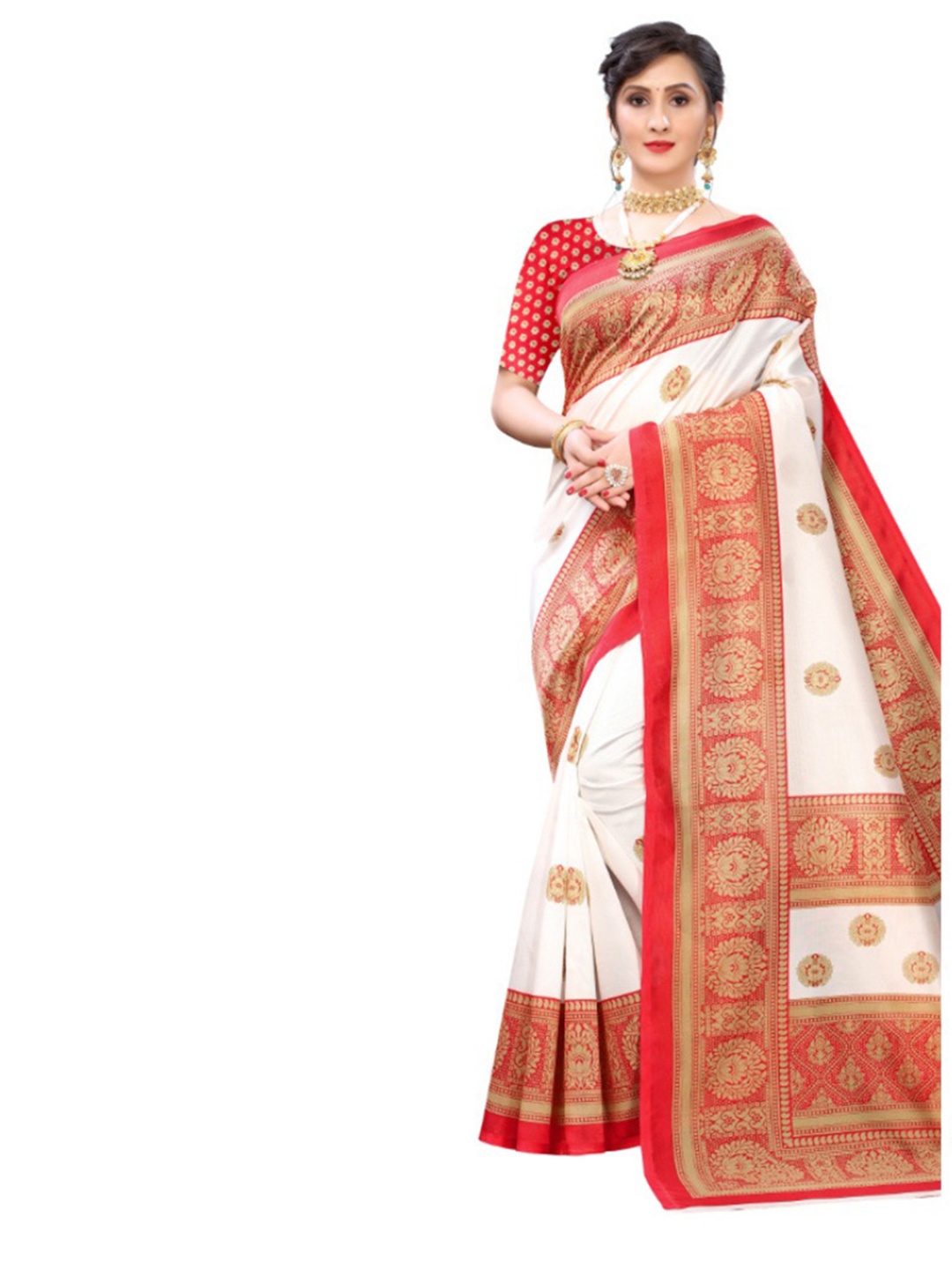 

KALINI Selection Of 2 Ethnic Motifs Printed Saree, Blue