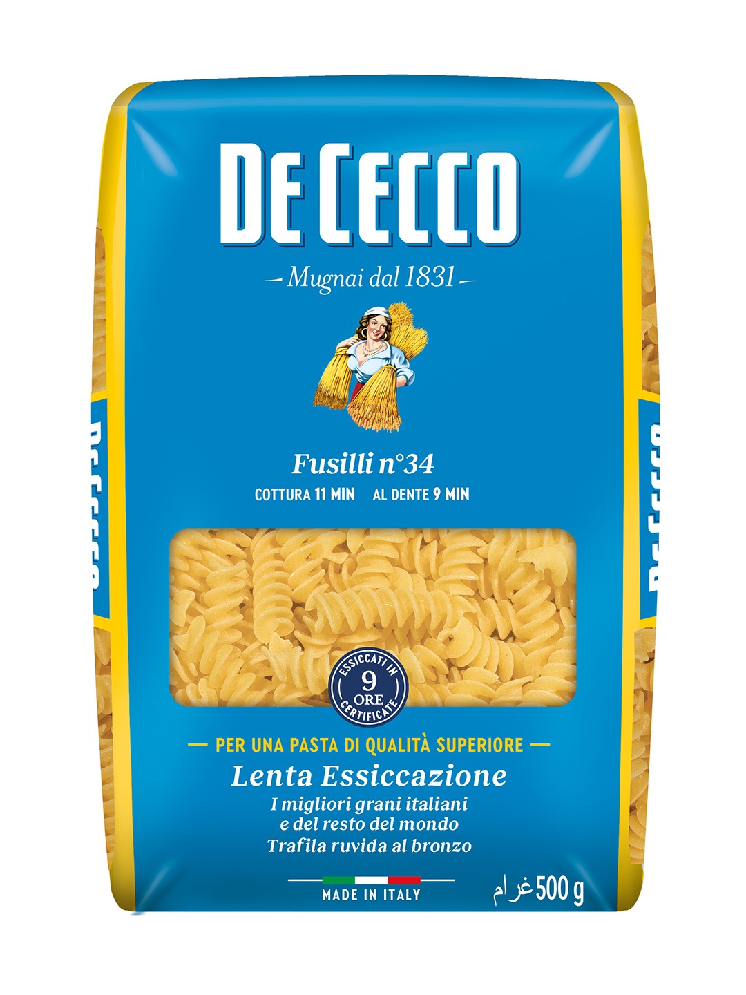 

DECECCO Pasta Dececco Fusilli- 500gm, Blue