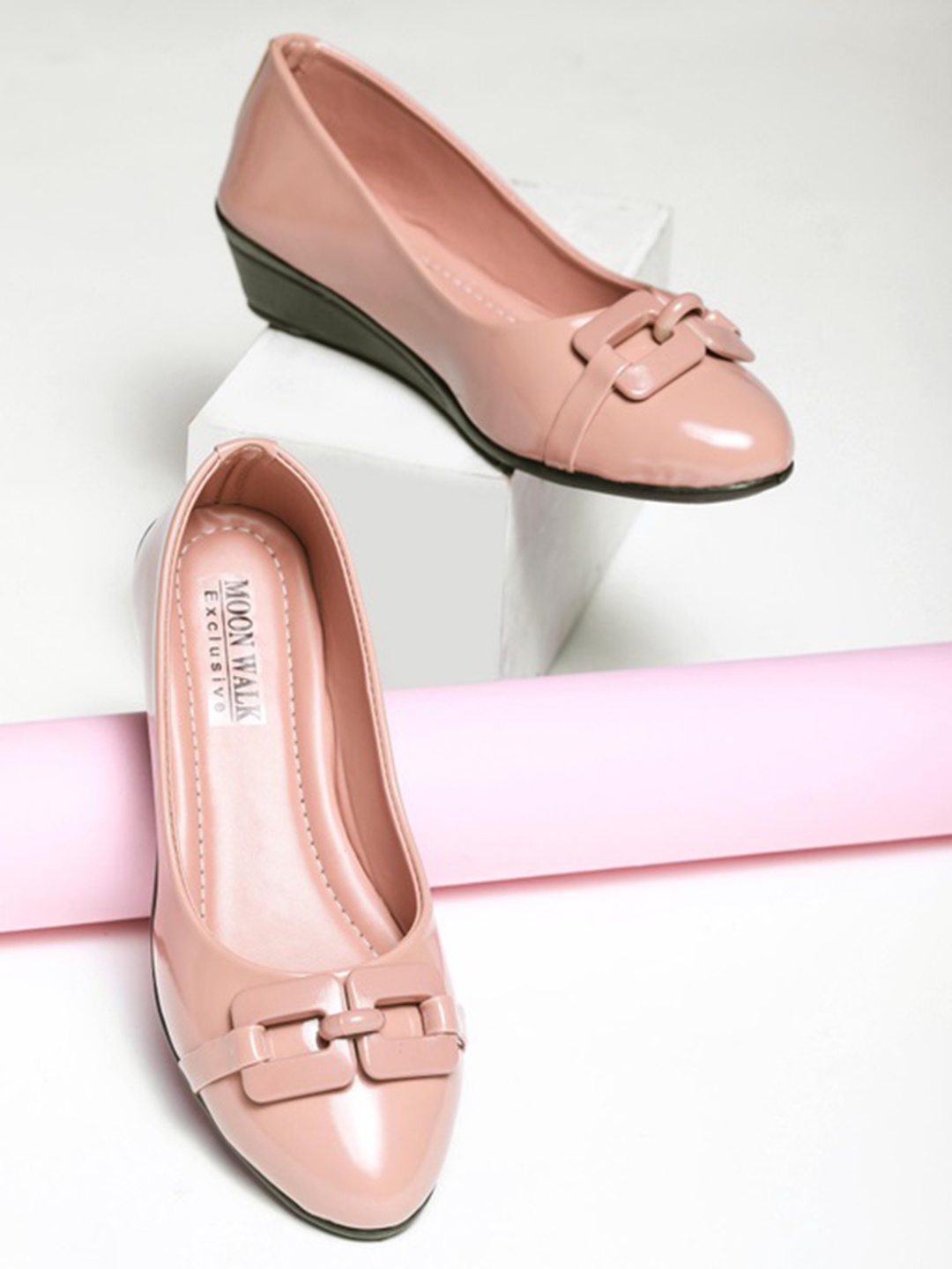 

Moonwalk Embellished Detail Ballerinas, Pink