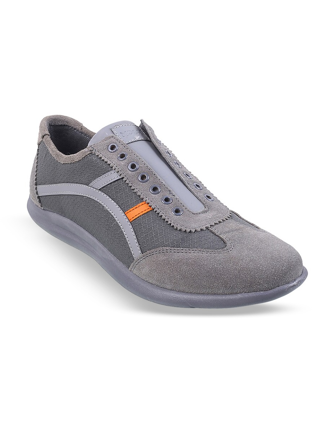 

Mochi Men Round Toe Slip-On Mesh Sneakers, Grey