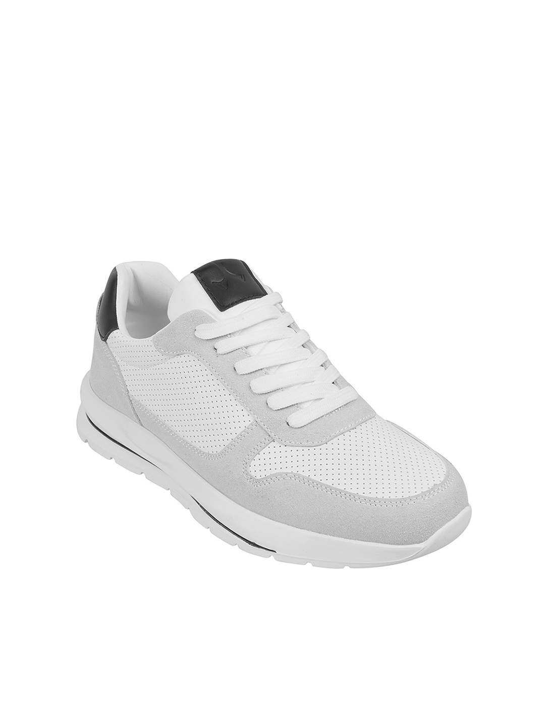 

Mochi Men Textured Lace-Up Mesh Sneakers, White