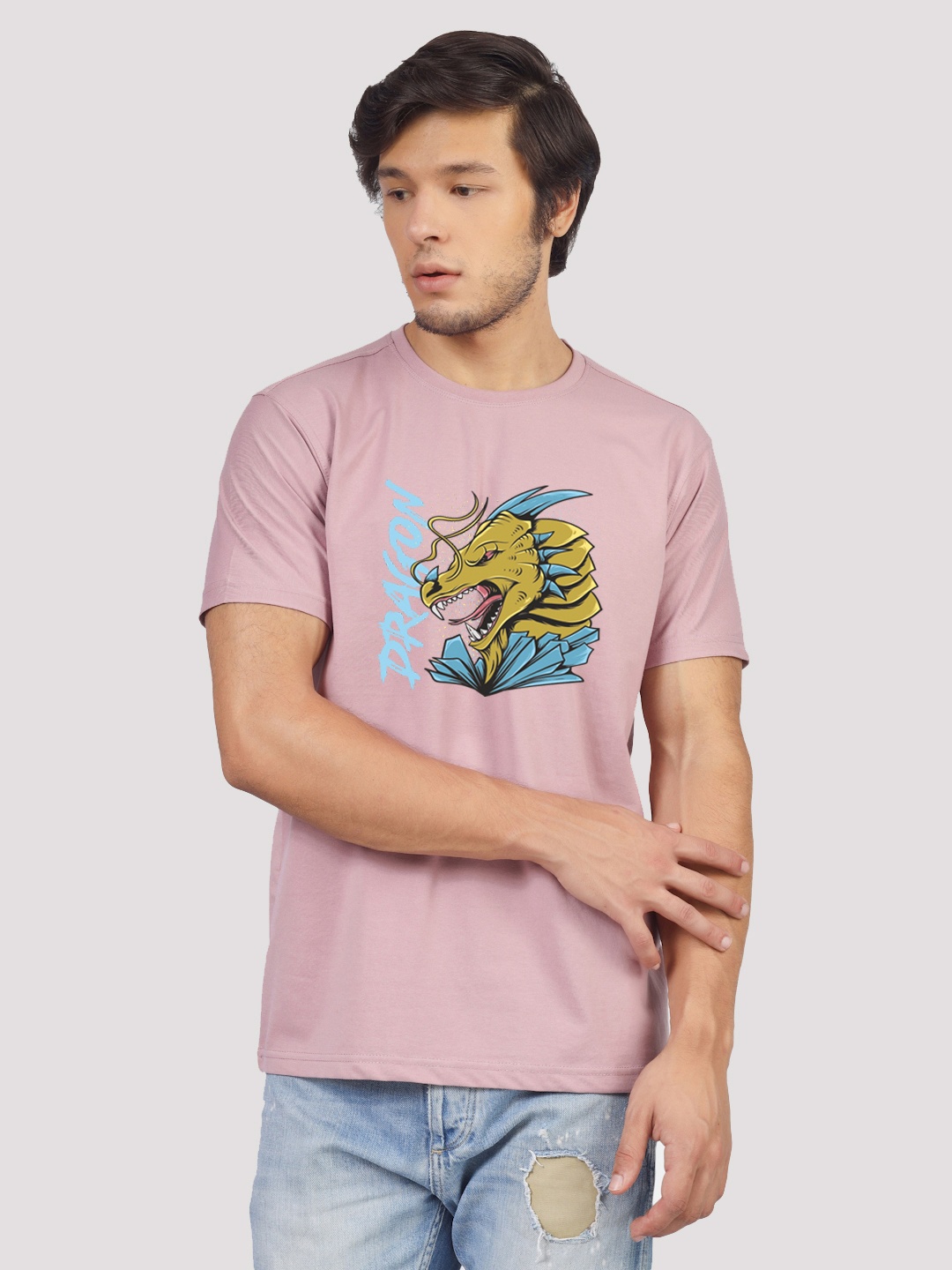 

Greylongg Graphic Printed T-shirt, Purple