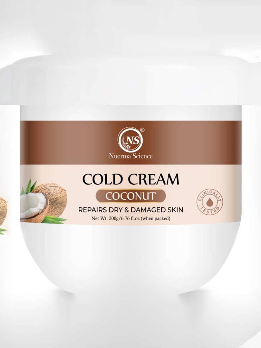 

Nuerma Science Coconut Cold Cream with Aloevera & Shea Butter - 200 g, White