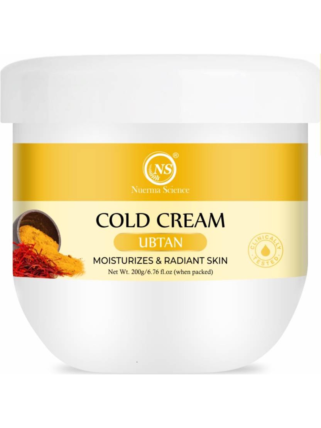 

Nuerma Science Ubtan Cold Cream with Aloevera & Shea Butter - 200 g, White