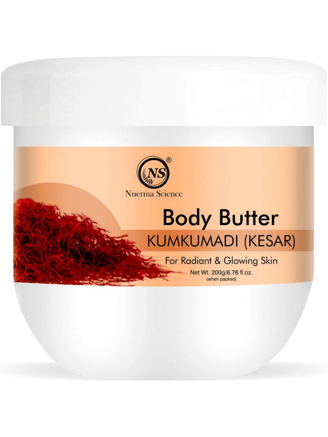 

Nuerma Science Kumkumadi Body Butter For Radiant & Glowing Skin - 200g, White