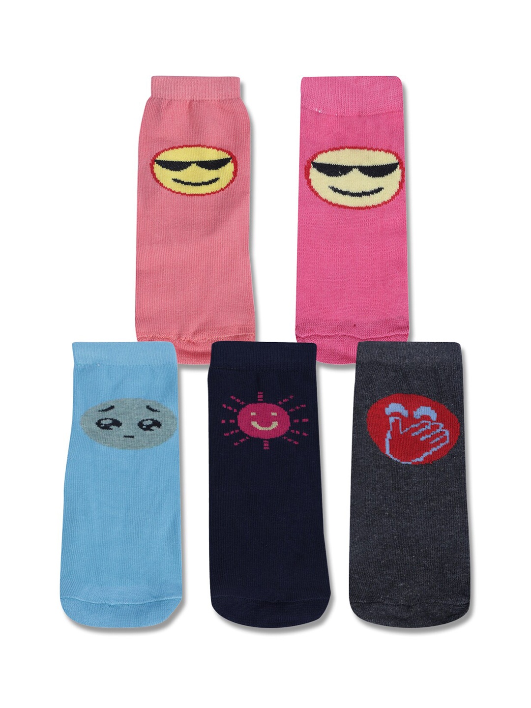

Dollar Socks Kids Pack Of 5 Patterned Assorted Calf Length Socks