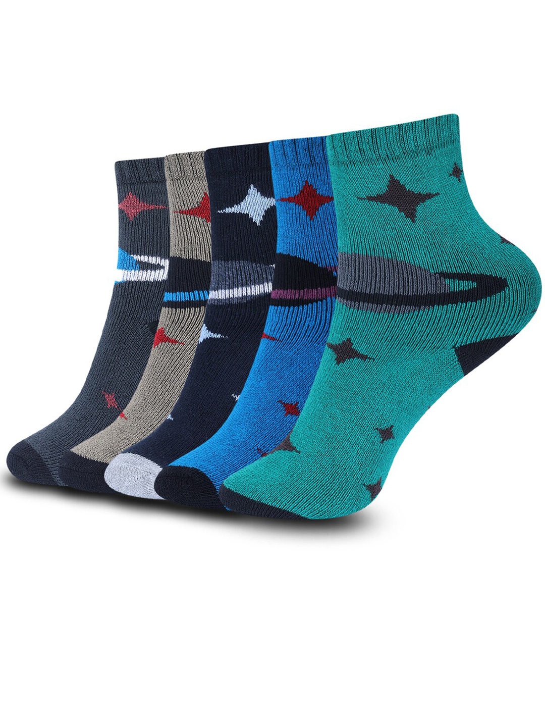

Dollar Socks Kids Pack Of 5 Assorted Patterned Above Ankle Length Socks