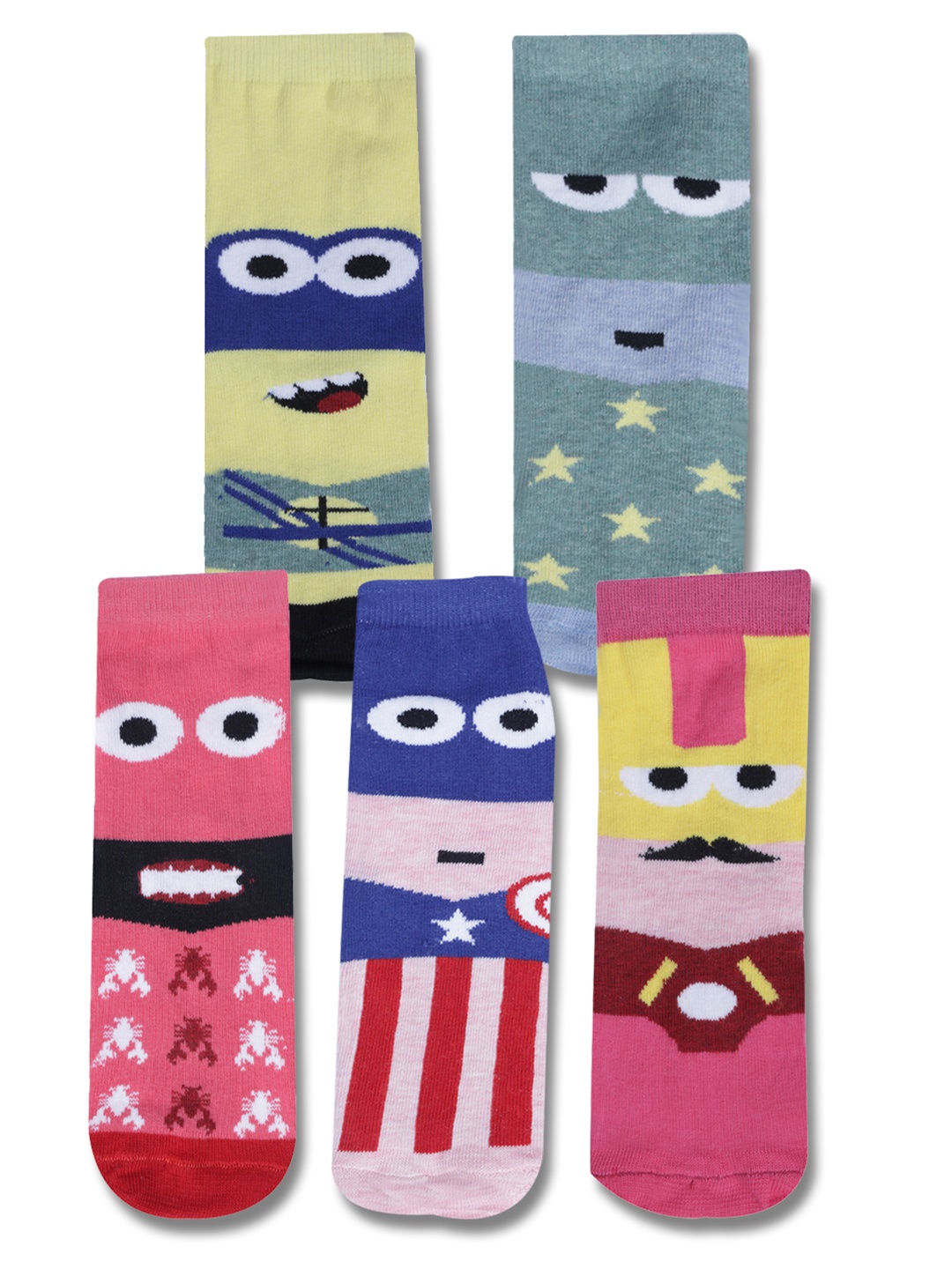 

Dollar Socks Kids Pack Of 5 Assorted Patterned Socks