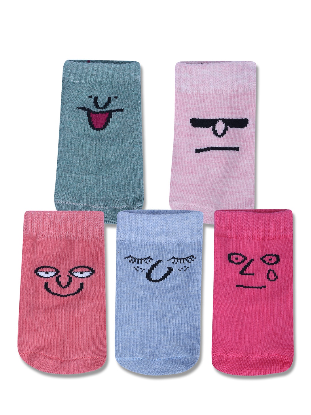 

Dollar Socks Kids Pack Of 5 Assorted Shoe Liners Socks