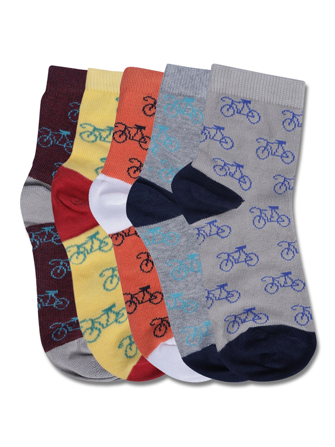 

Dollar Socks Kids Pack Of 5 Assorted Cotton Above Ankle Length Socks