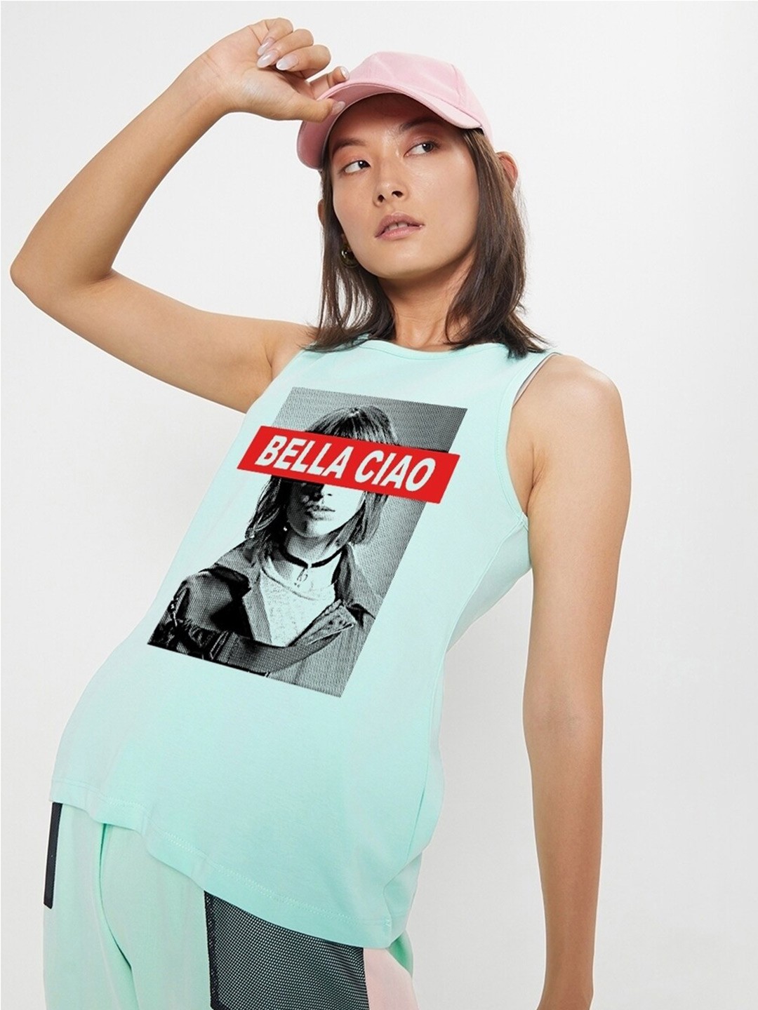 

Bewakoof Graphic Printed Top, Green