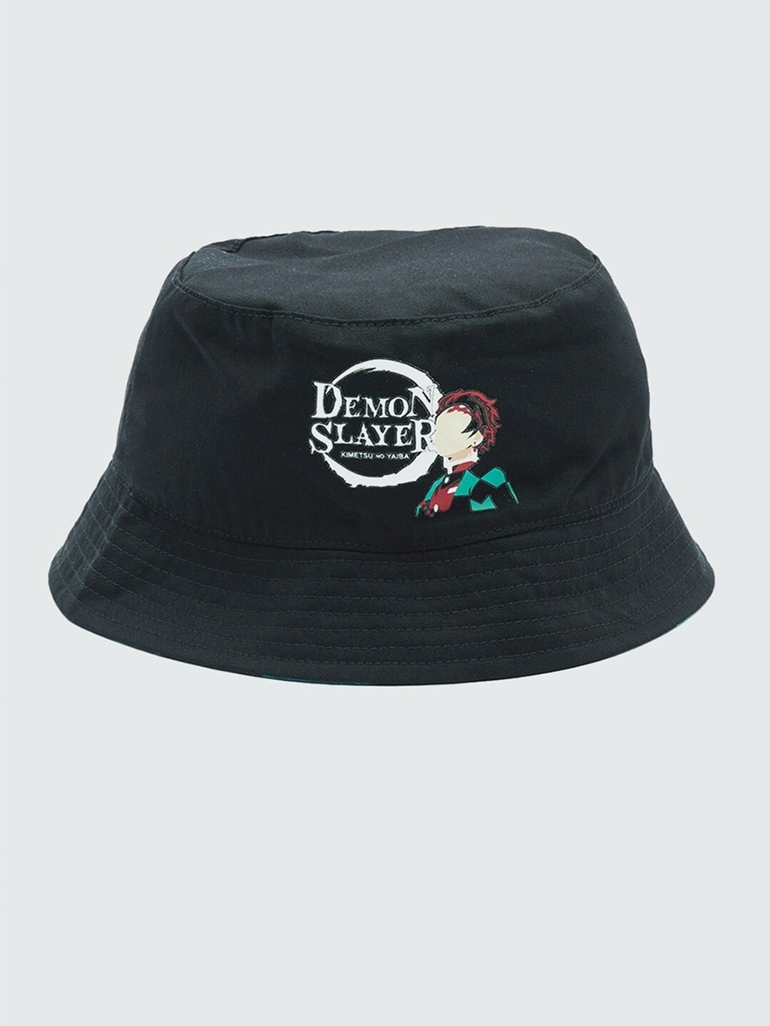 

Bewakoof Unisex Demon Slayer Printed Bucket Hat, Black