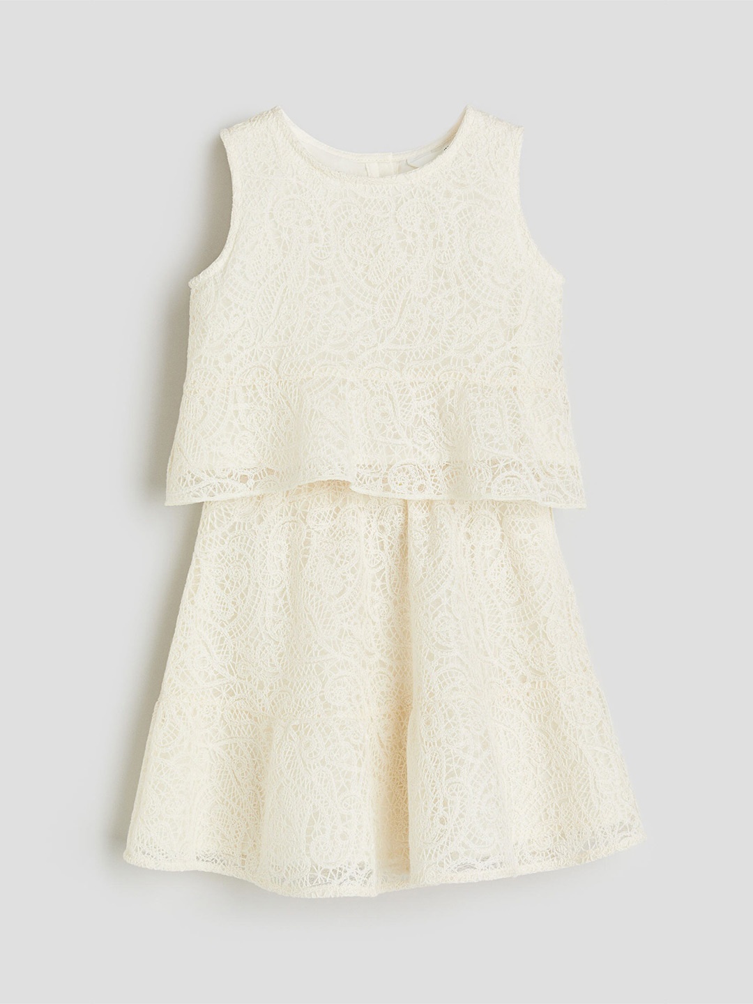 

H&M Girls 2-Piece Lace Top & Skirt Set, White
