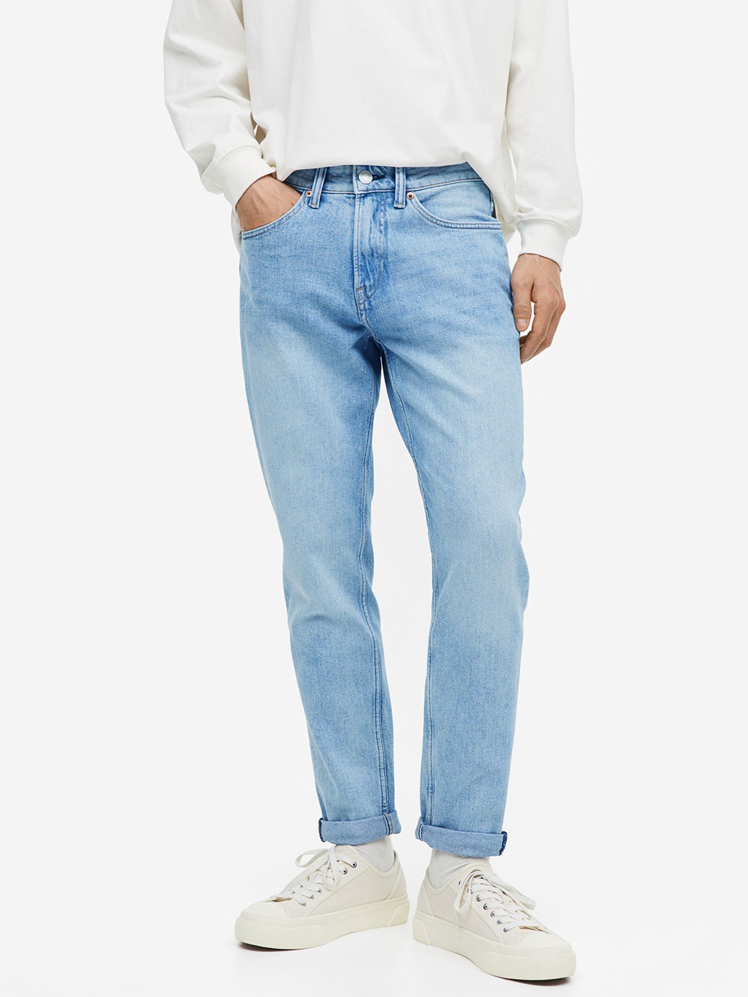 

H&M Men Tapered Regular Jeans, Blue