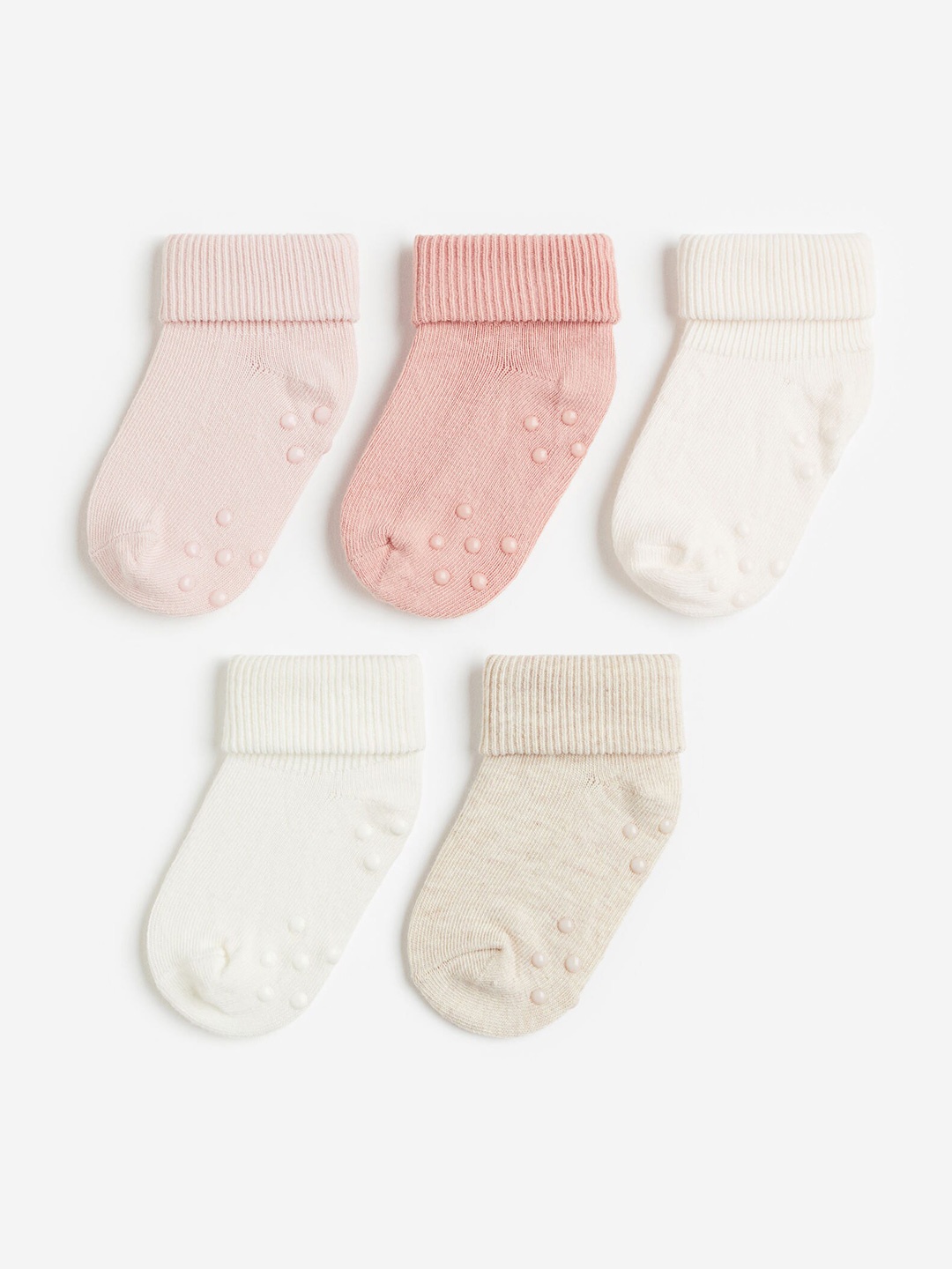 

H&M Boys 5-Pack Anti-Slip Socks, Pink