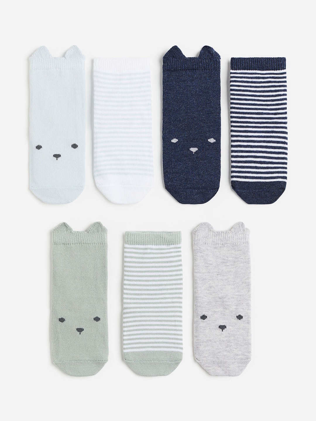 

H&M Boys 7-Pack Socks, Blue