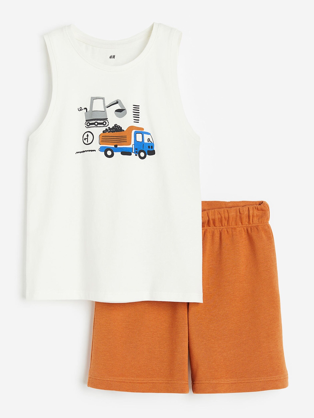 

H&M Boys 2-Piece Vest Top & Shorts Set, White