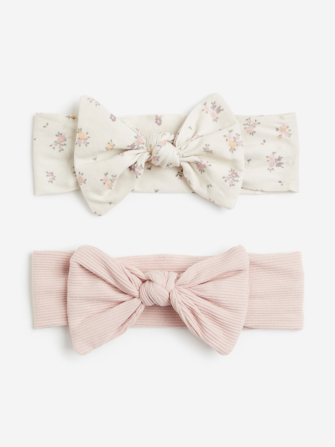 

H&M Girls 2-Pack Bow-Detail Hairbands, White