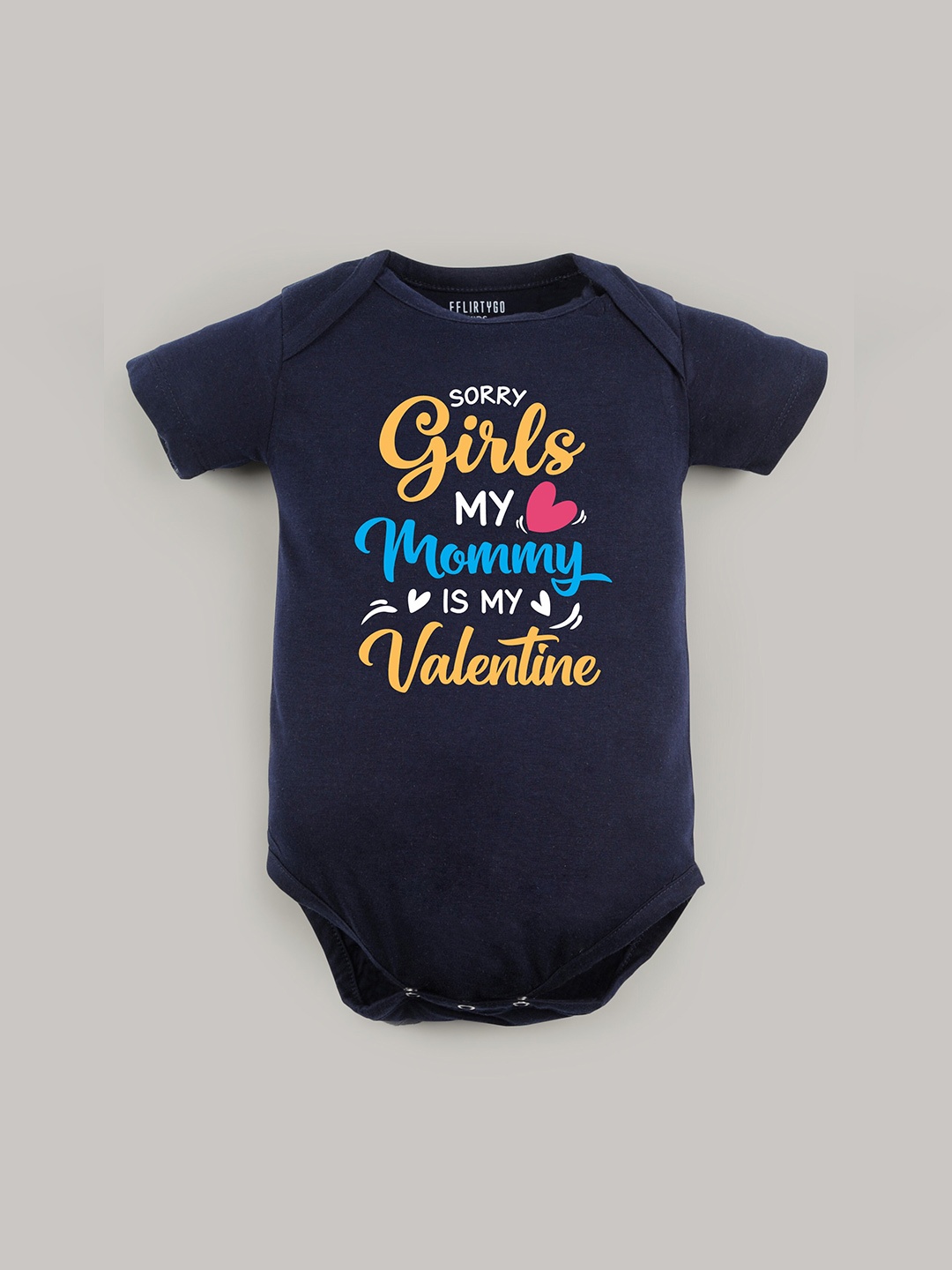 

FFLIRTYGO Infants Printed Cotton Bodysuit, Blue