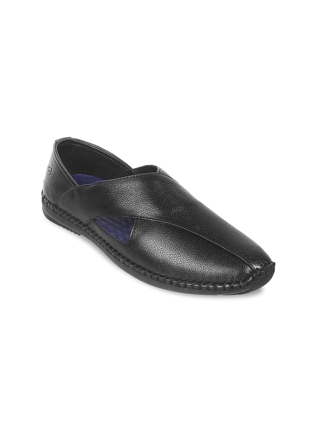 

Metro Men Leather Shoe-Style Sandals, Black