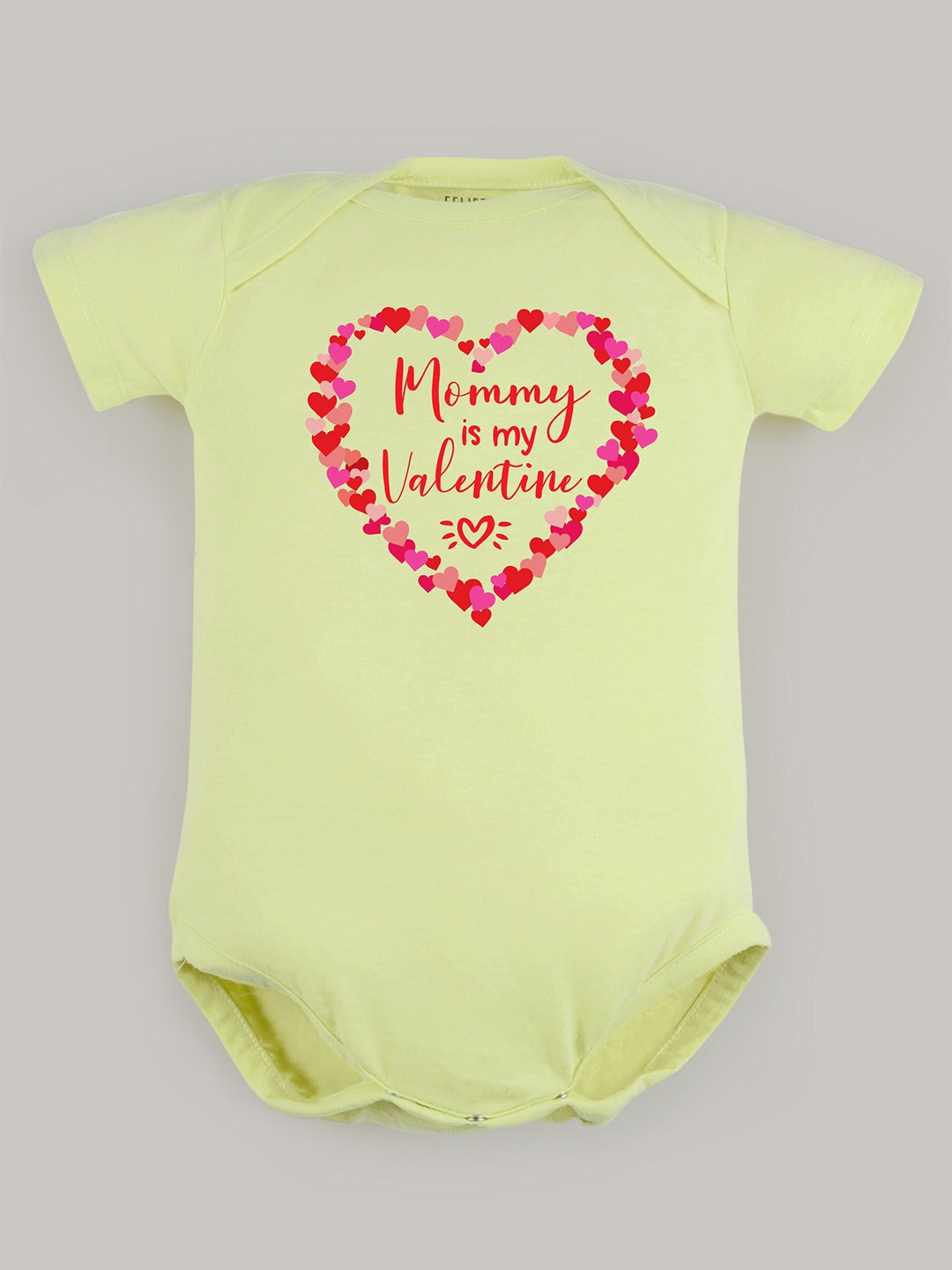 

FFLIRTYGO Infants Printed Pure Cotton Bodysuit, Lime green