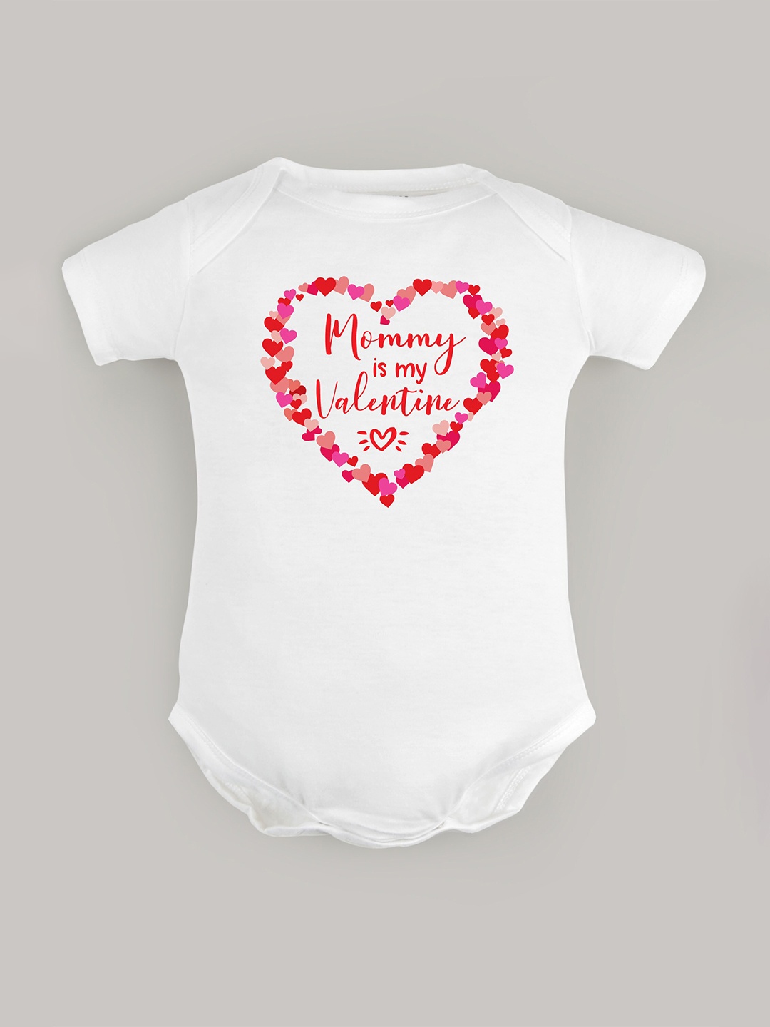 

FFLIRTYGO Infants Valentine's Day Special Printed Pure Cotton Bodysuit, White