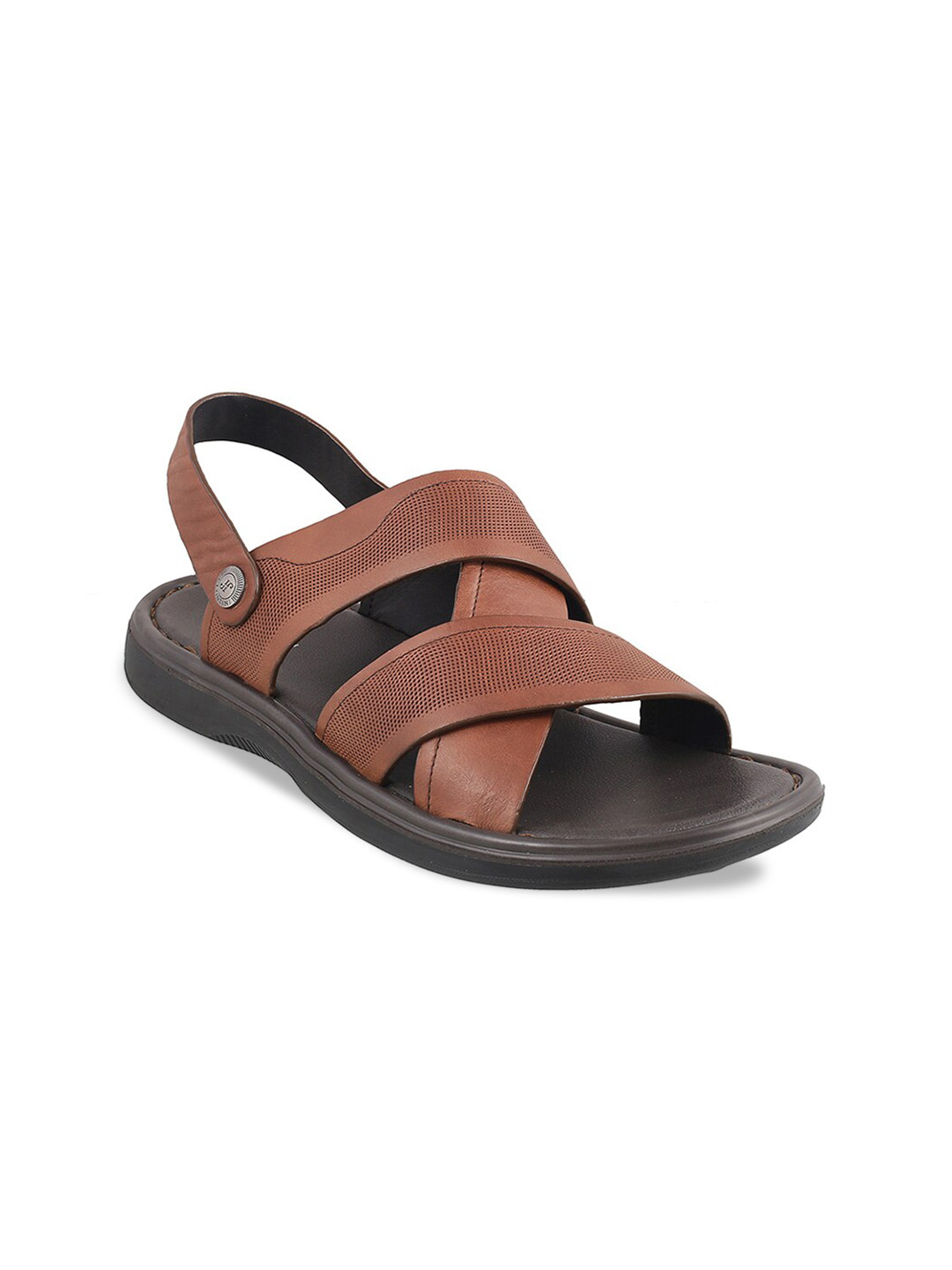 

J.FONTINI Men Comfort Sandals, Brown