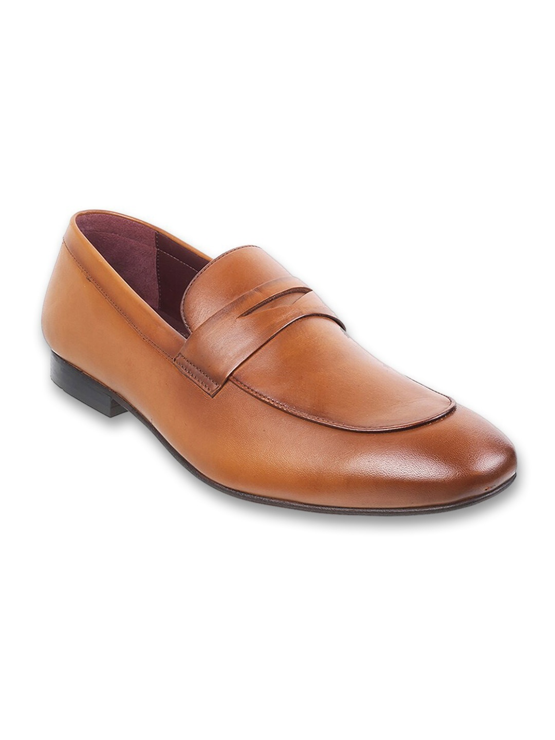 

J.FONTINI Men Leather Formal Loafers, Tan