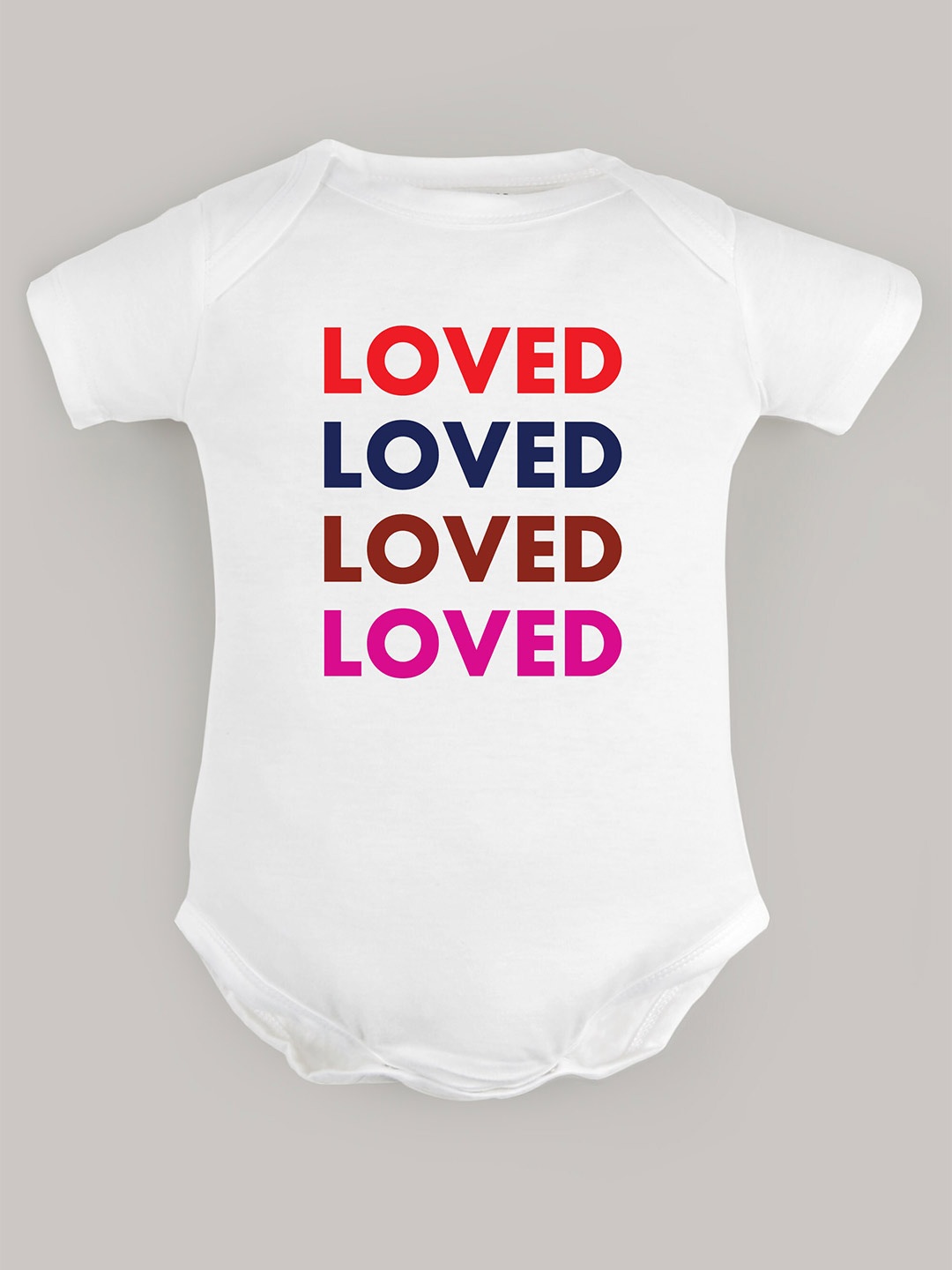 

FFLIRTYGO Infants Printed Pure Cotton Bodysuit, White