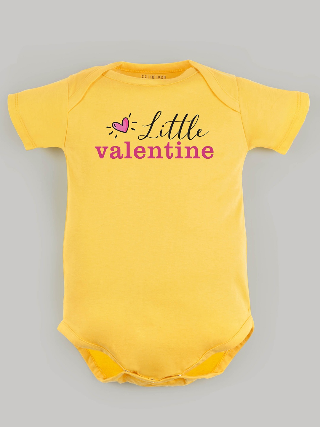 

FFLIRTYGO Infants Printed Pure Cotton Bodysuit, Yellow