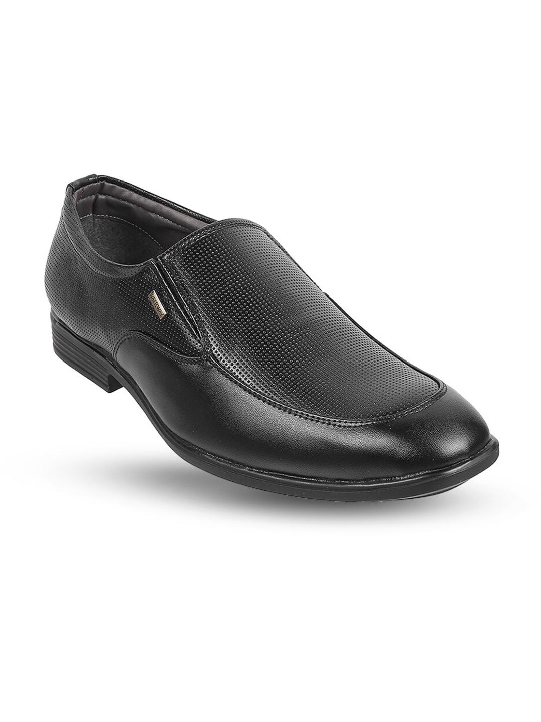 

WALKWAY by Metro Men Textured Leather Slip-On Shoes, Black