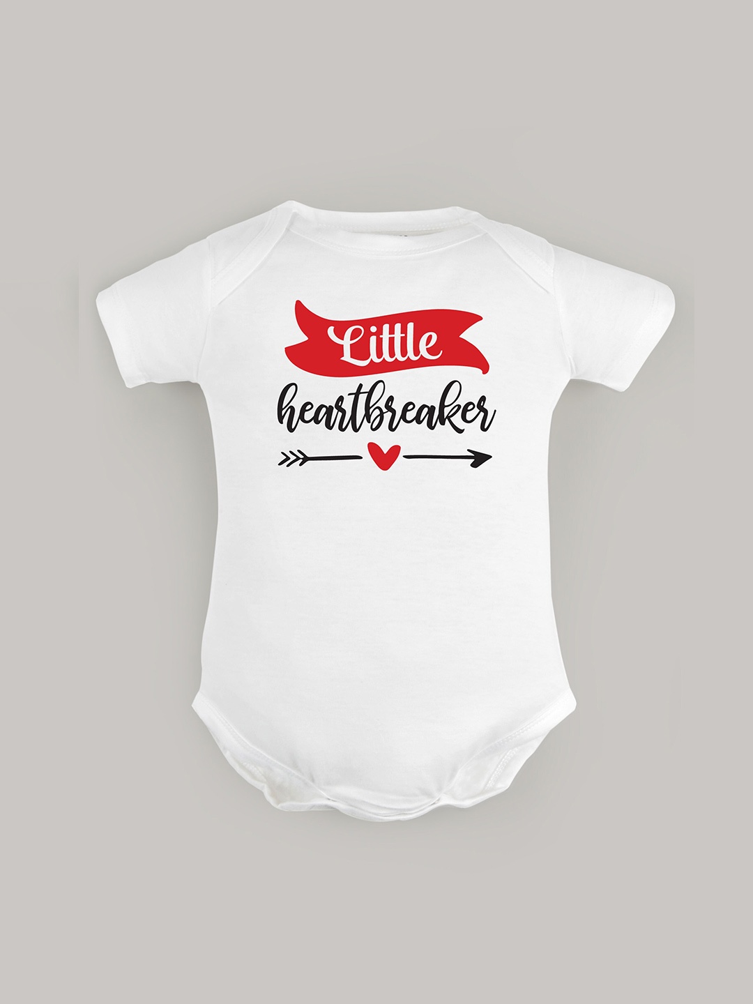 

FFLIRTYGO Infants Typography Printed Pure Cotton Bodysuit, White