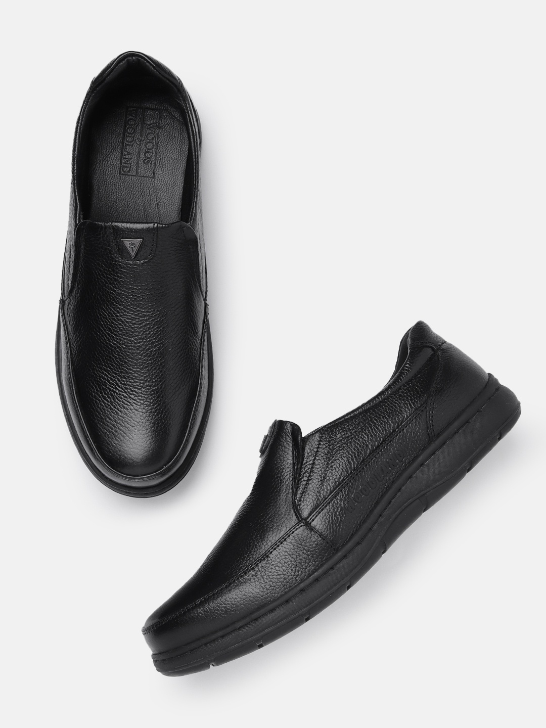 

Woodland Men Leather Formal Shoes, Black