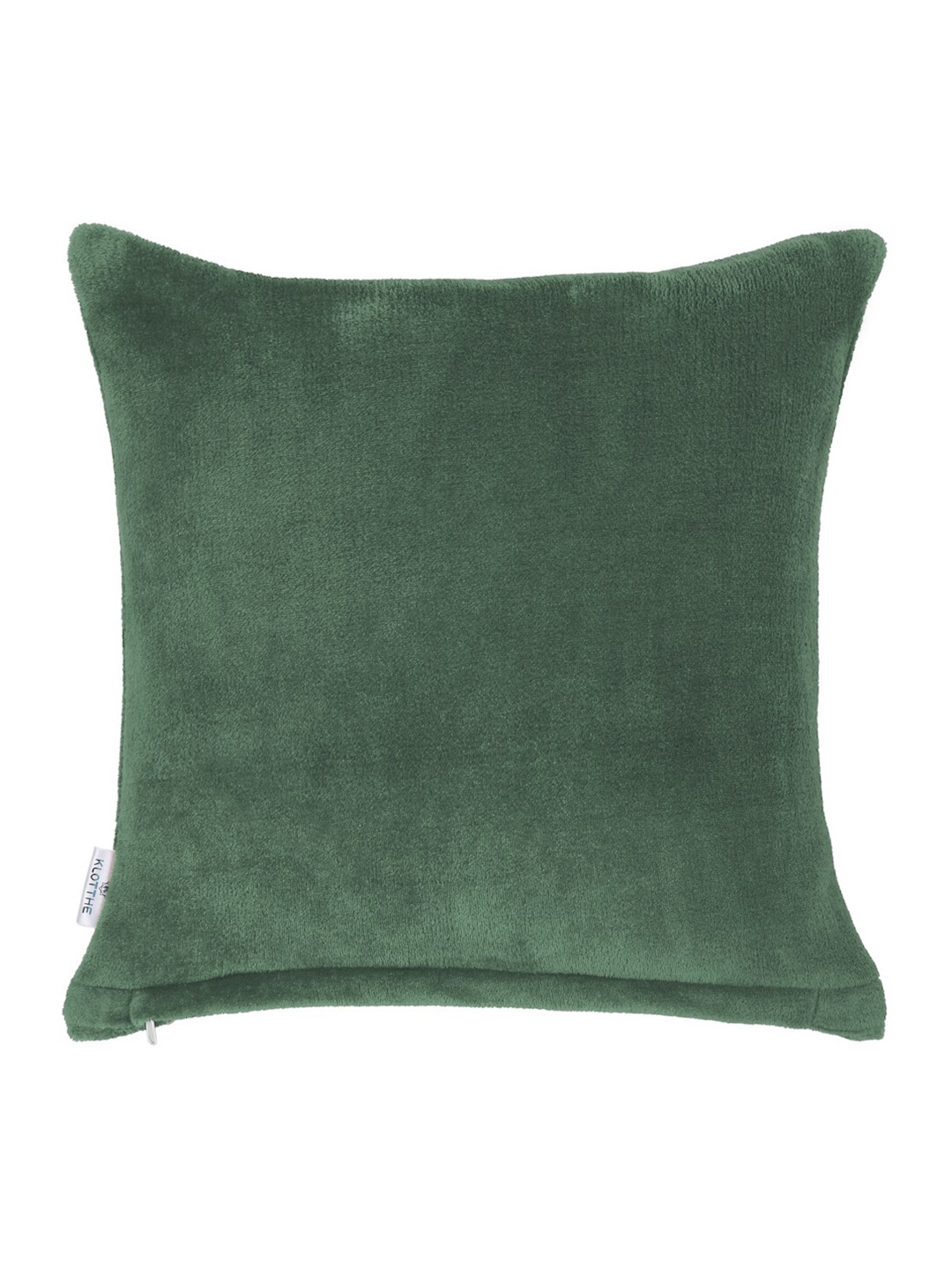 

KLOTTHE Green 5 Pieces Square Woolen Cushion Covers