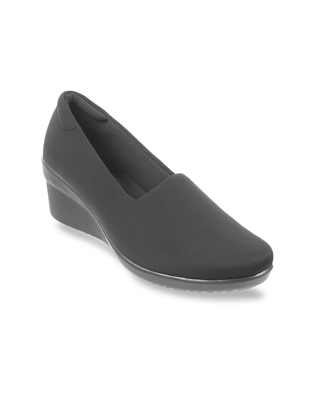 

Metro Round Toe Wedge Pumps, Black