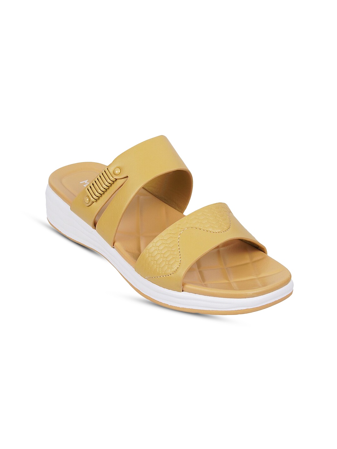

Metro Textured Open Toe Flats, Yellow