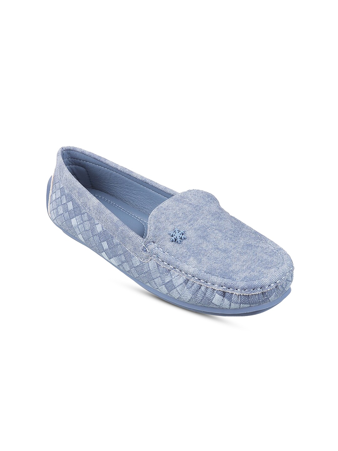 

Metro Textured Round Toe Loafers, Blue